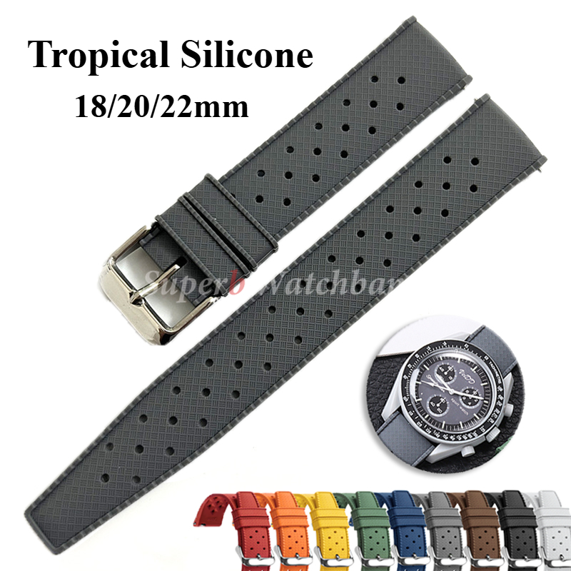 Seiko Watches Smartwatch - Bracelet de montre en Silicone Tropical