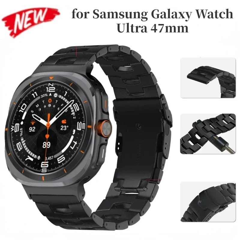 Titan Watches Smartwatch - Bracelet en titane pour Samsung Galaxy