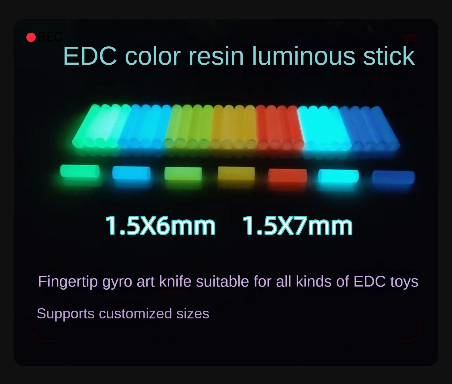 Tritium Gas Tube - Tube de veilleuse à haute luminosité,