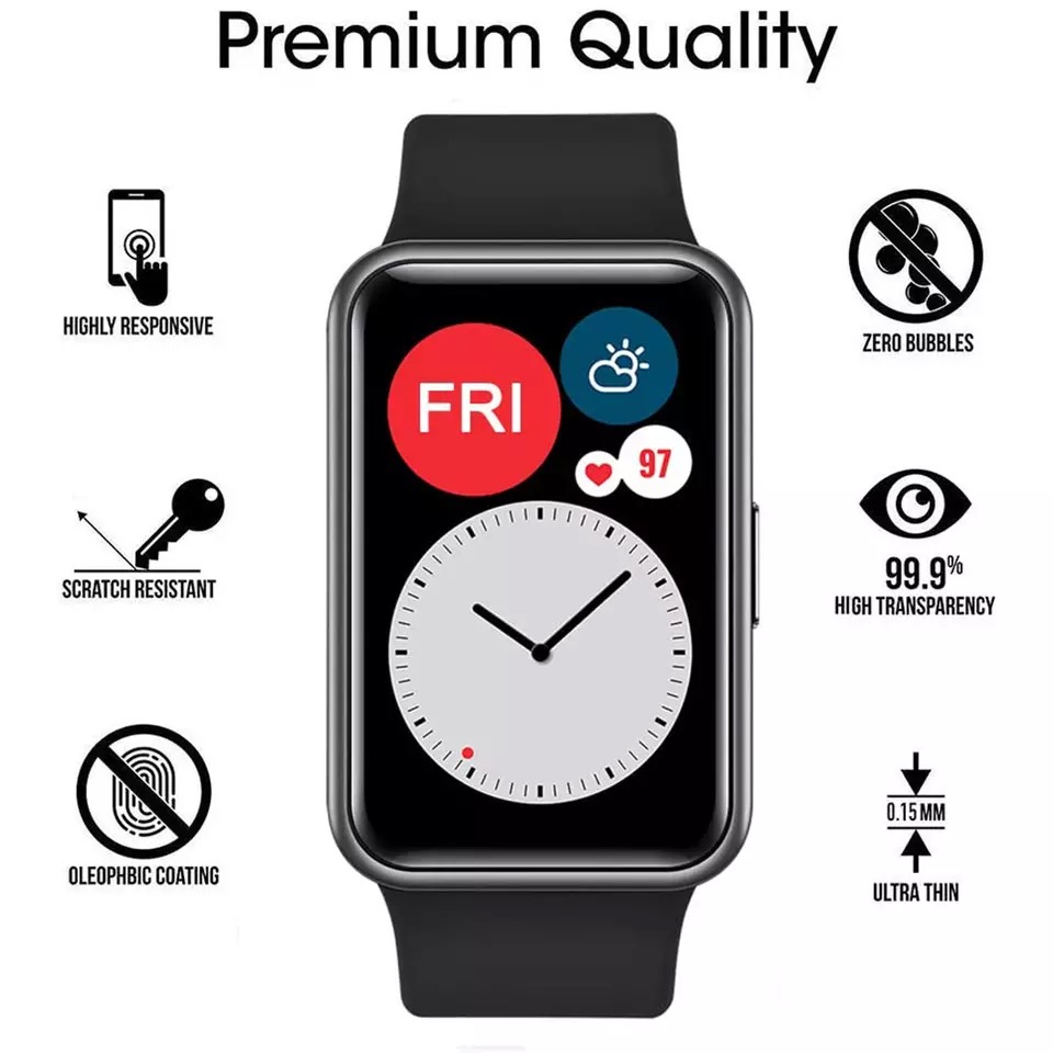Huawei Smartwatch Watch Fit - Verre de protection souple pour Huawei