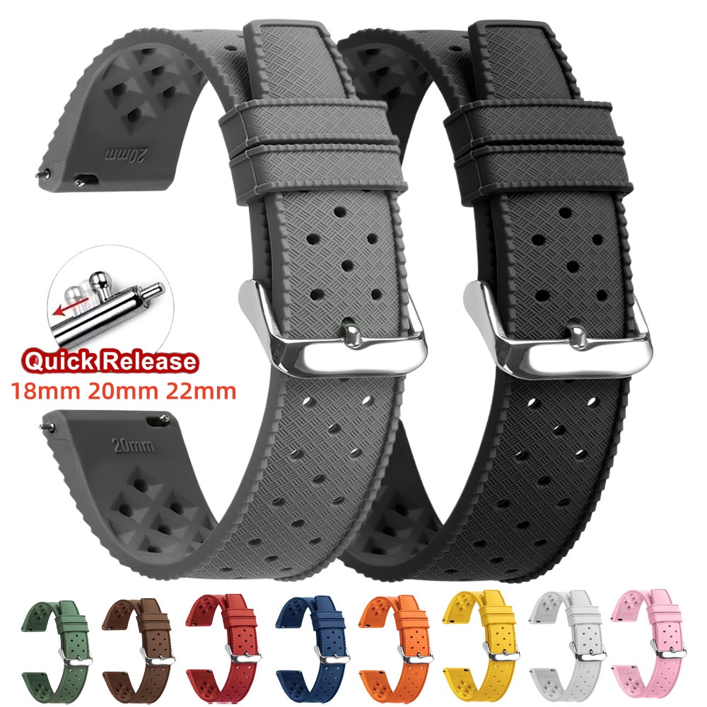 Seiko Watches Smartwatch - Bracelet de montre en silicone tropical