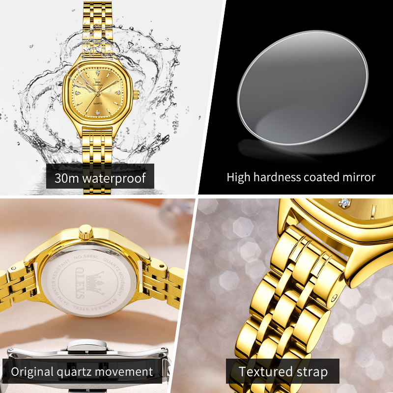 OLEVS 5888 dames montres or Or - Ladies Fashion Watch avis et prix