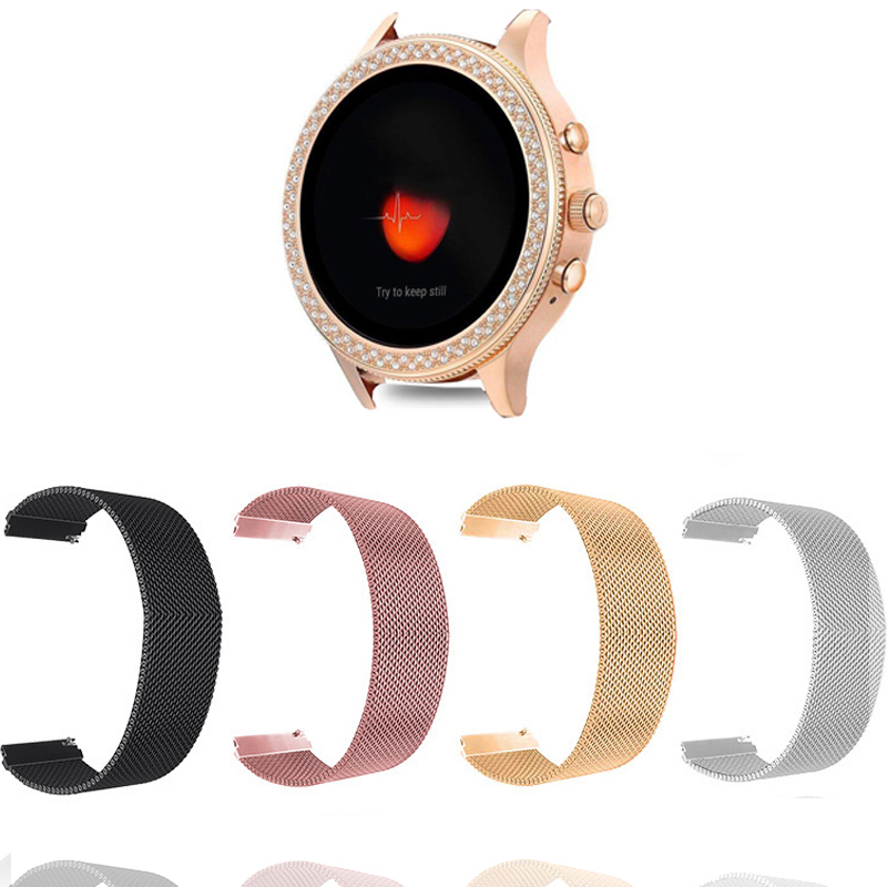 Bracelet à boucle milanaise po - Fossil Watches Smartwatch Gold avis et prix