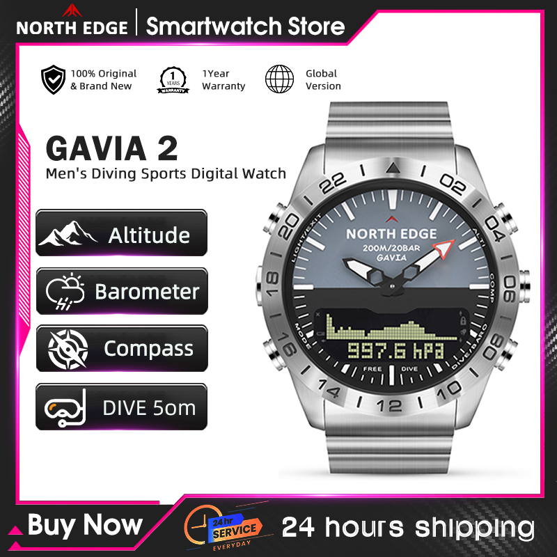 NORTH EDGE – montre de plongée - Altimeter Compass Watch avis et prix