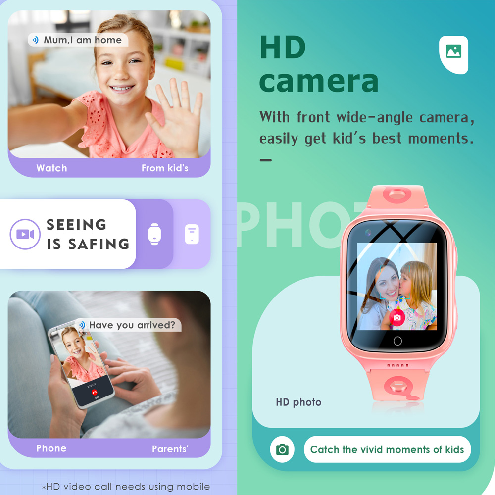 Montre connectée 4G pour enfan - Smartwatch Digital Watches For Girls avis et prix