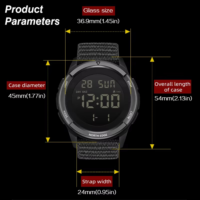 NORTH EDGE 2025 TERRAX montres - Altimeter Compass Watch avis et prix