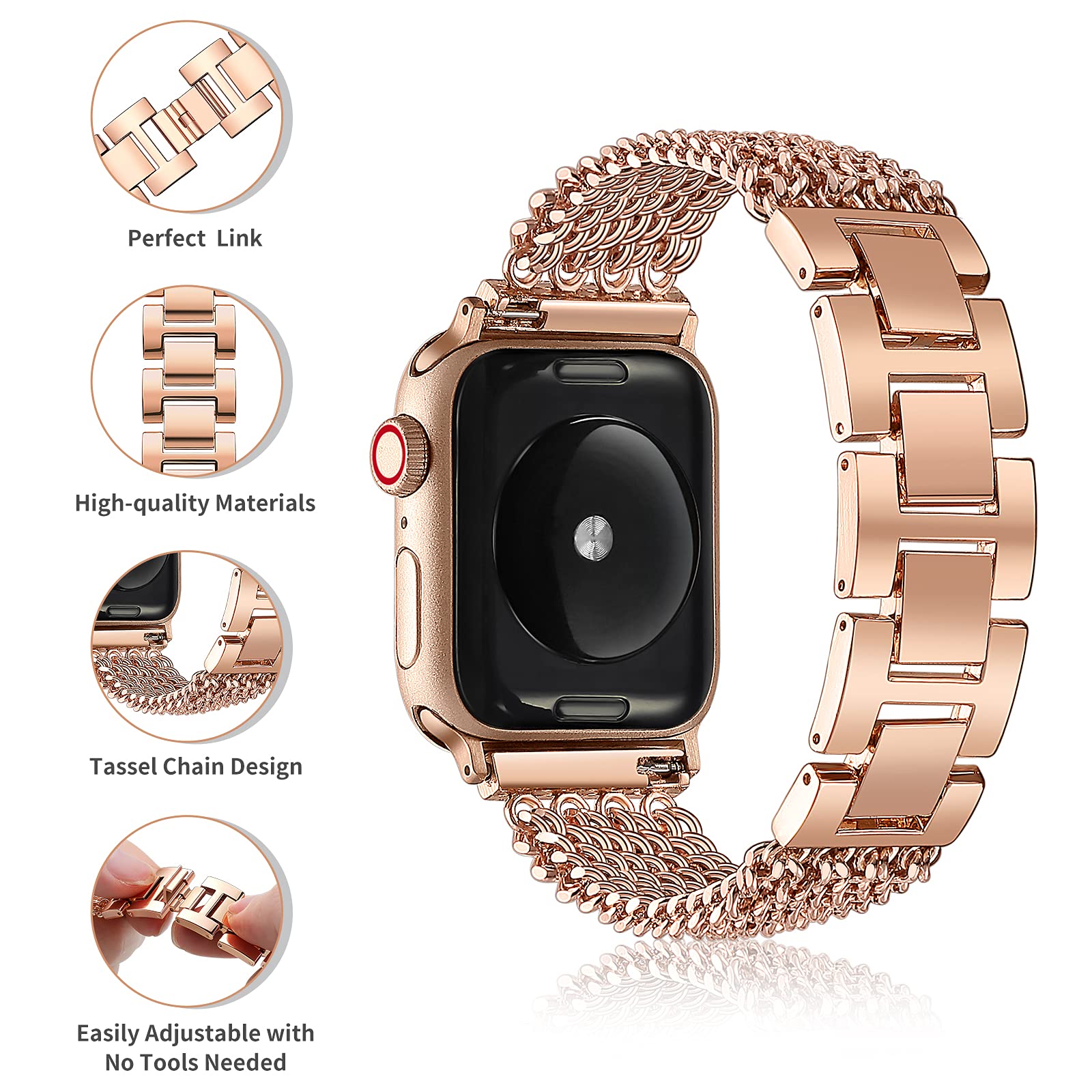 Bracelet Starlight pour Apple  - Smartwatch Luxury Watches For Women avis et prix