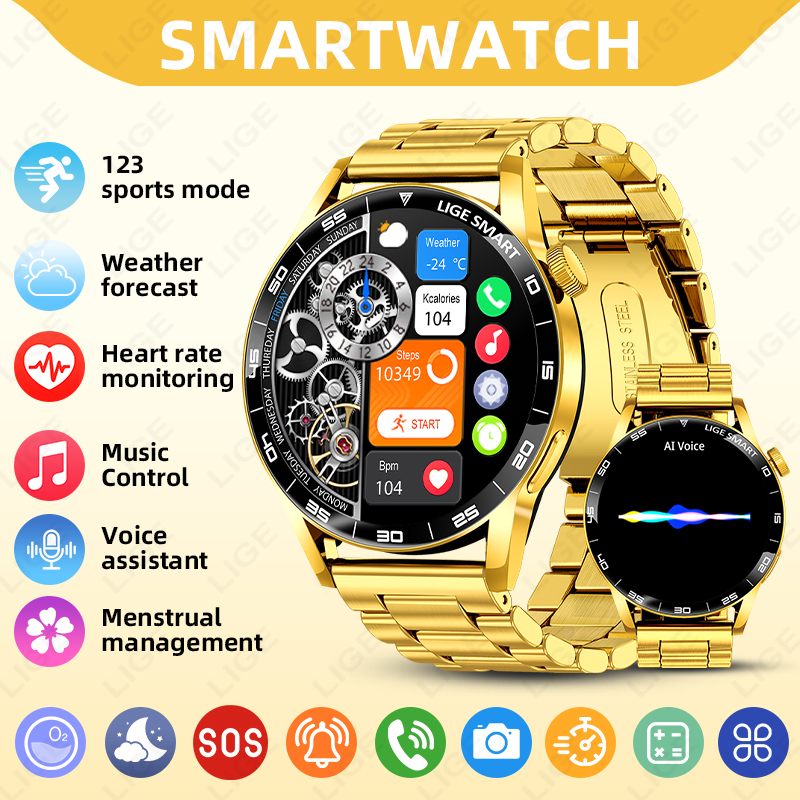 LIGE montre intelligente de lu - Smartwatch Luxury Watches For Women avis et prix