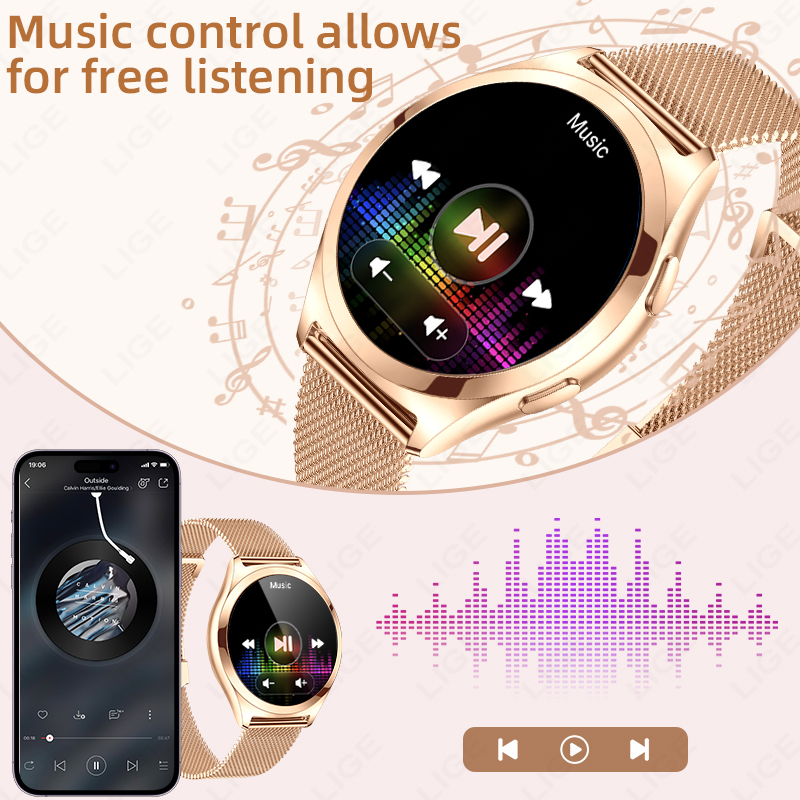Montre connectée de luxe LIGE  - Smartwatch Luxury Watches For Women avis et prix