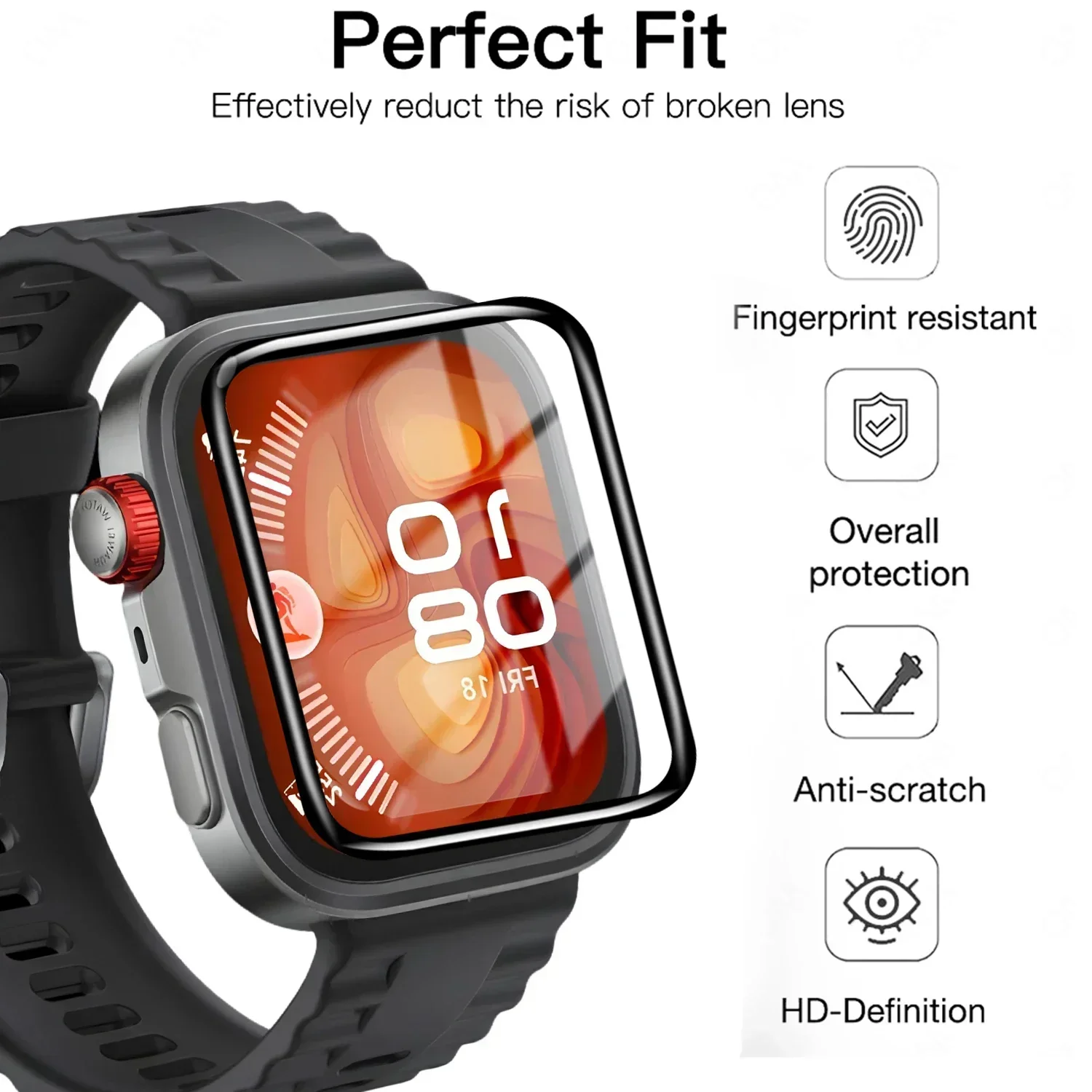 5 pièces film trempé pour Huaw - Huawei Smartwatch Watch Fit avis et prix