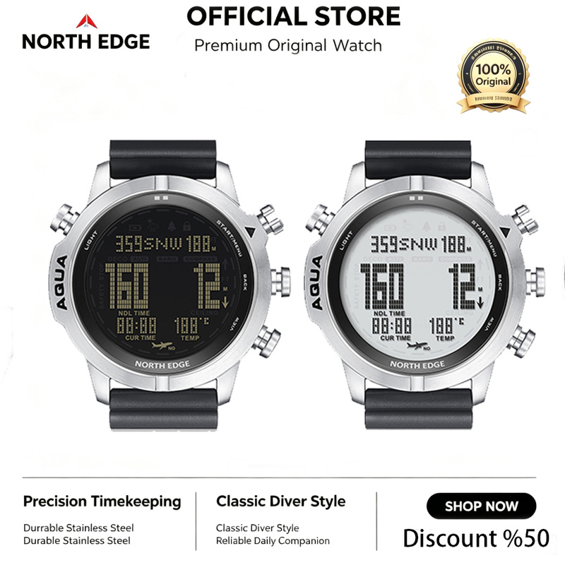 Montre numérique NORTH EDGE po - Altimeter Compass Watch avis et prix