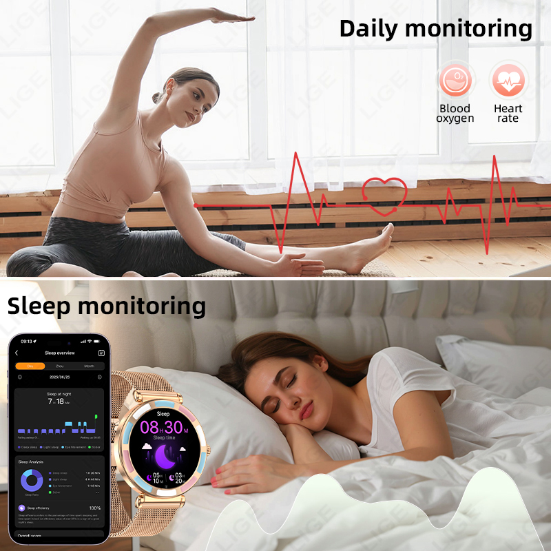 Montre connectée de luxe LIGE  - Smartwatch Luxury Watches For Women avis et prix